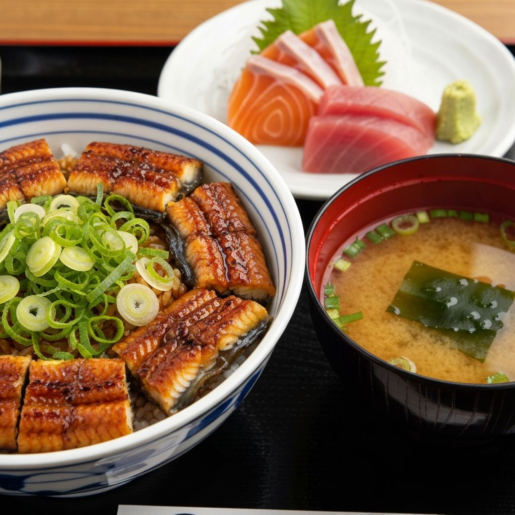 Set Cơm Lươn & Sashimi